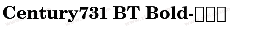 Century731 BT Bold字体转换
